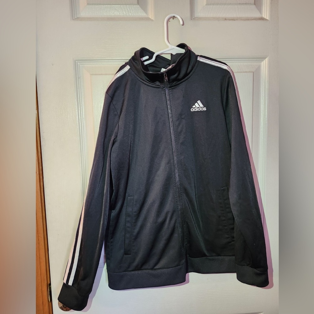 Black Adidas Athletic Zip-Up
